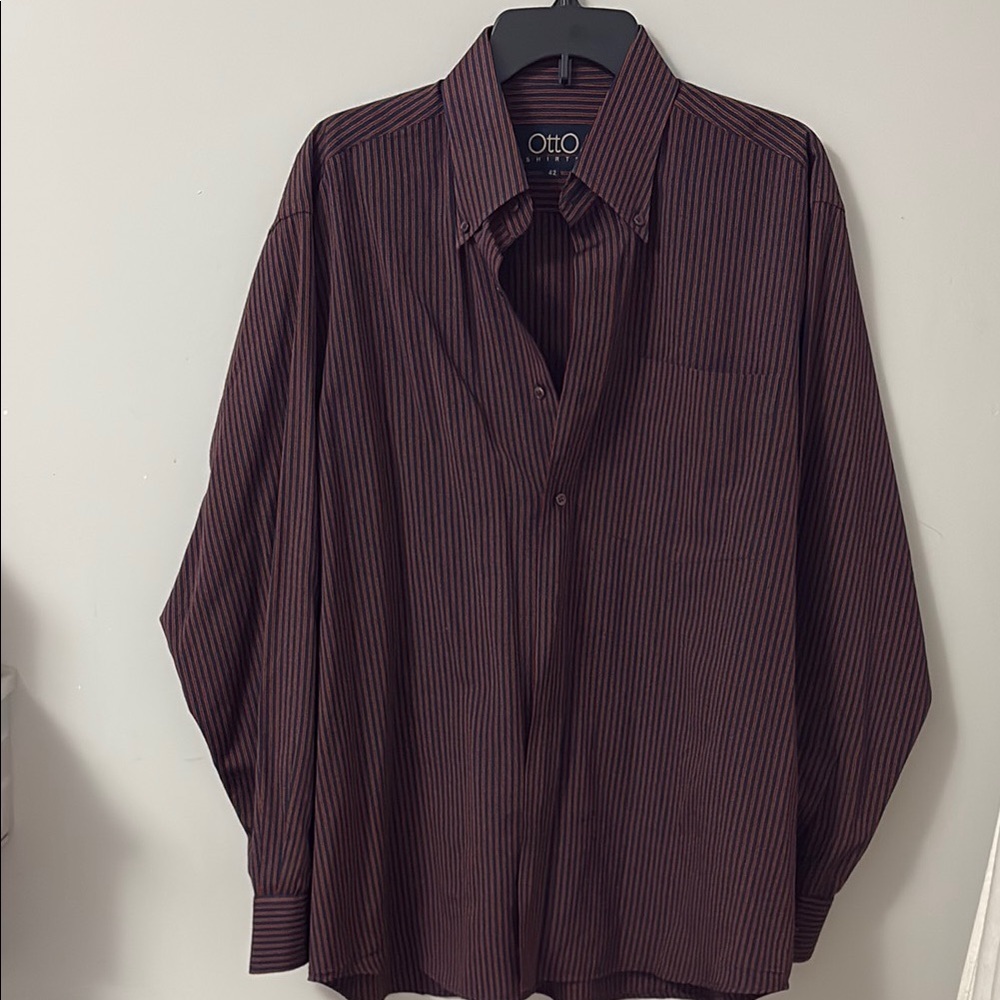 OTTO Brown Casual Button Down Shirt